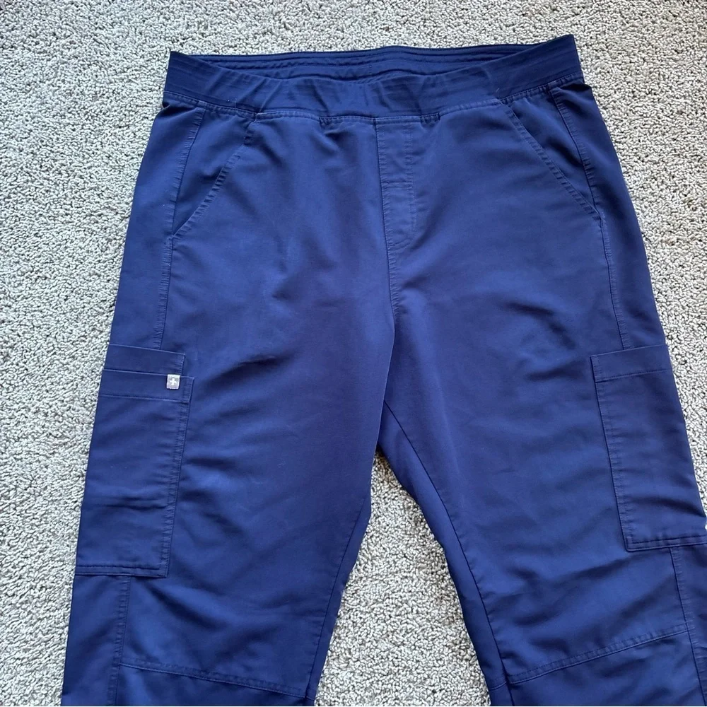 Men's Figs Axim Cargo Scrub Pants Navy Blue Size Extra Large